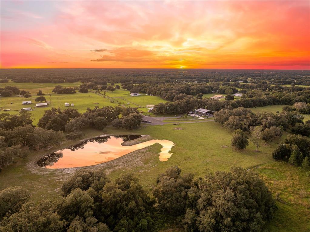 Aerial view of property