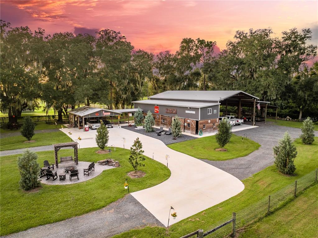 Aerial view of property