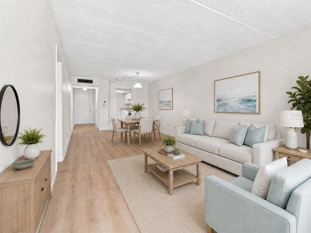 Living/Dining  - Virtually Staged
