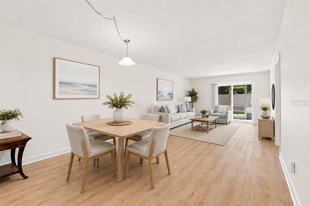 Dining/Living  - Virtually Staged