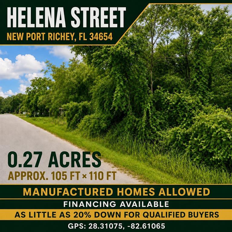 Property for sale at HELENA STREET, NEW PORT RICHEY, FL, 34654