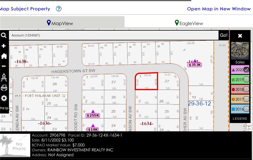 Property for sale at 911 HANSON AVENUE SW, PALM BAY, FL, 32908