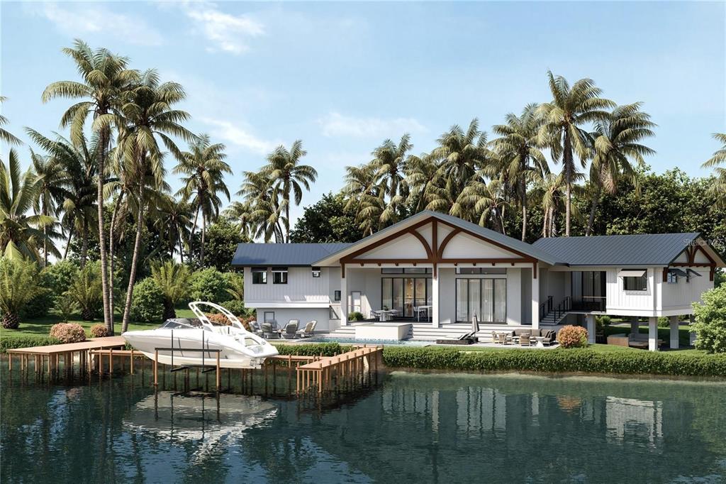 New Home rendering back yard with a view! Plans available!