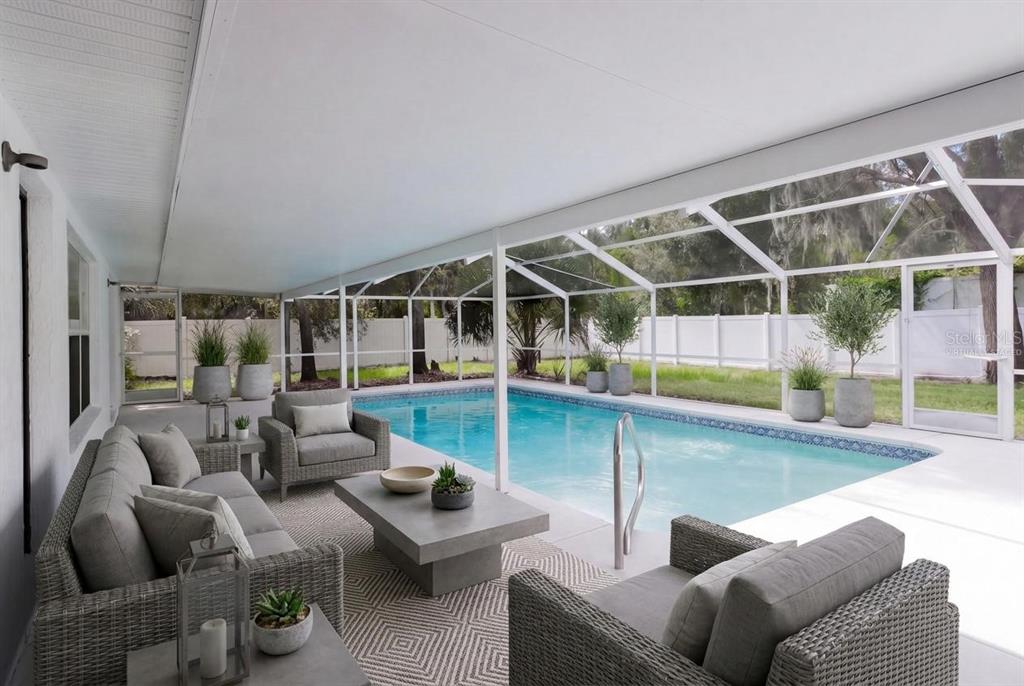 virtually staged outdoor living