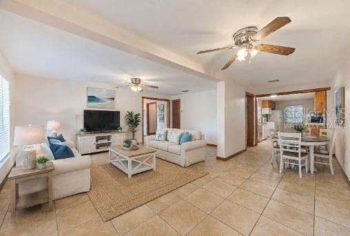 Virtually Staged - Family Room-Breakfast Nook