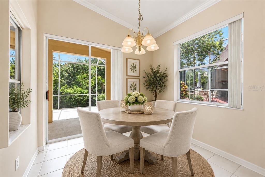 Virtually Staged Breakfast dining