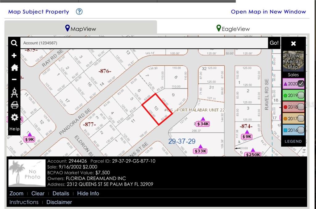 Property for sale at 2312 QUEENS STREET SE, PALM BAY, FL, 32909