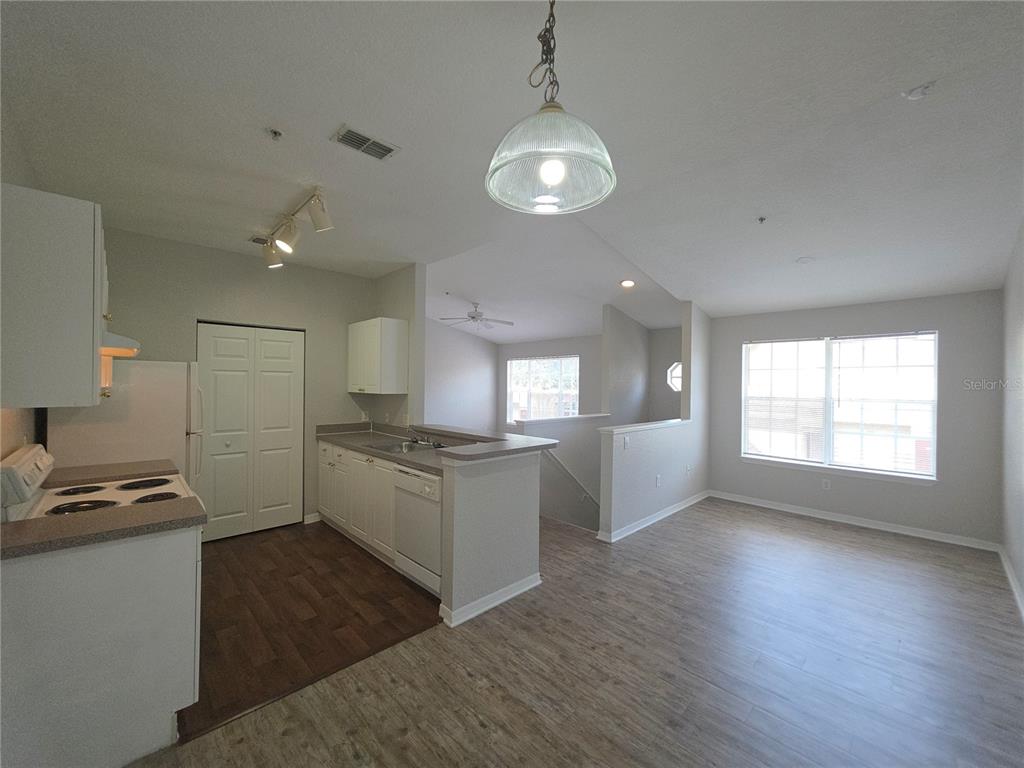 Kitchen/dining/den