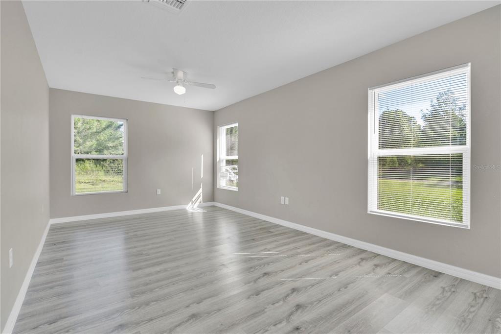 Open-Concept Living and Dinning Area