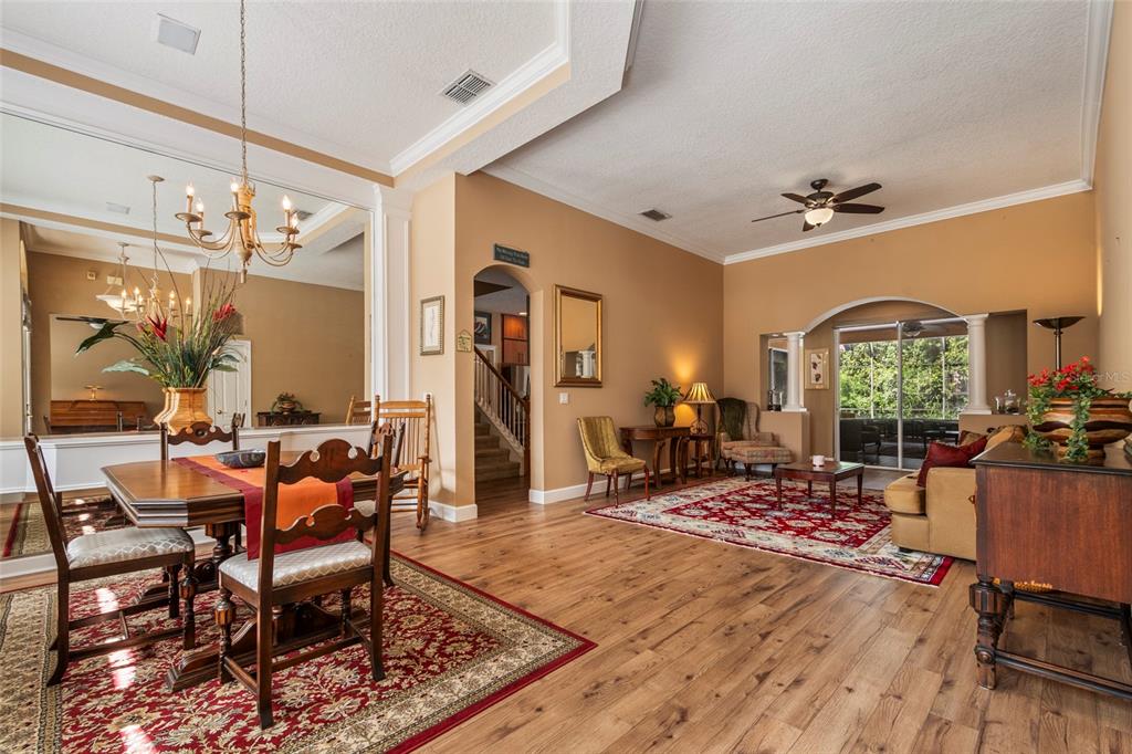 Open Concept - Formal Dining & Living Room