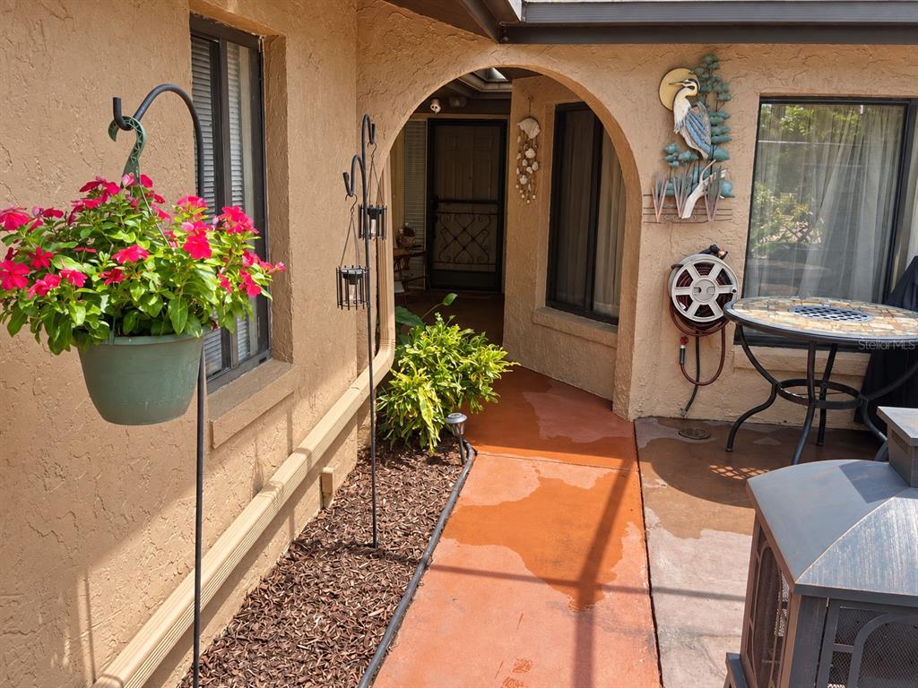 Screened front porch