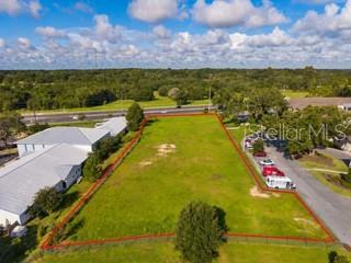 view from back of lot in red towards 441