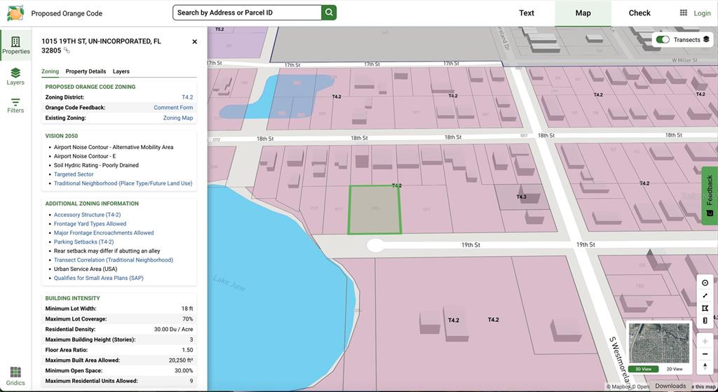future zoning plan for Orange County