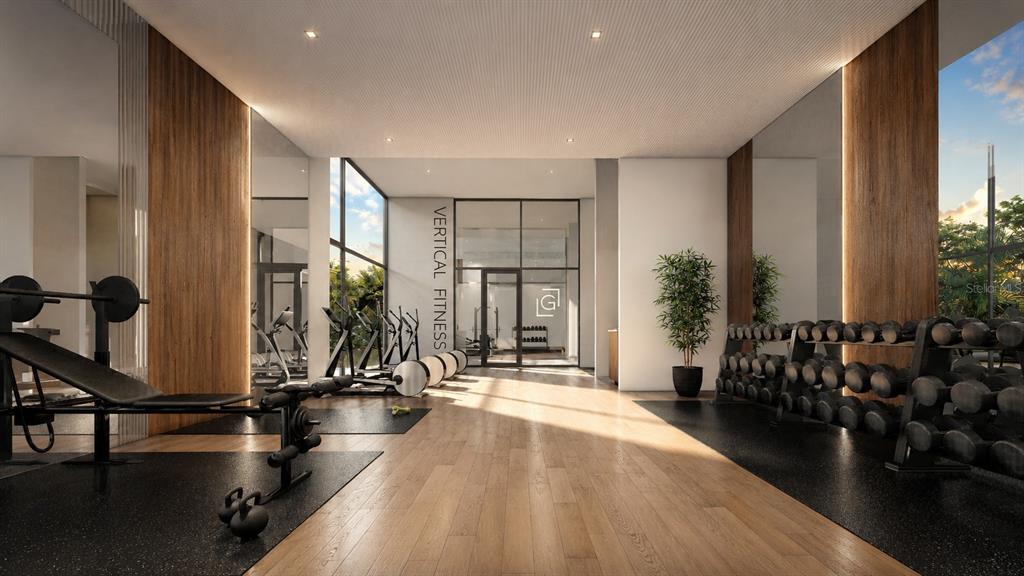Two-Room Fitness Center & Yoga Studio