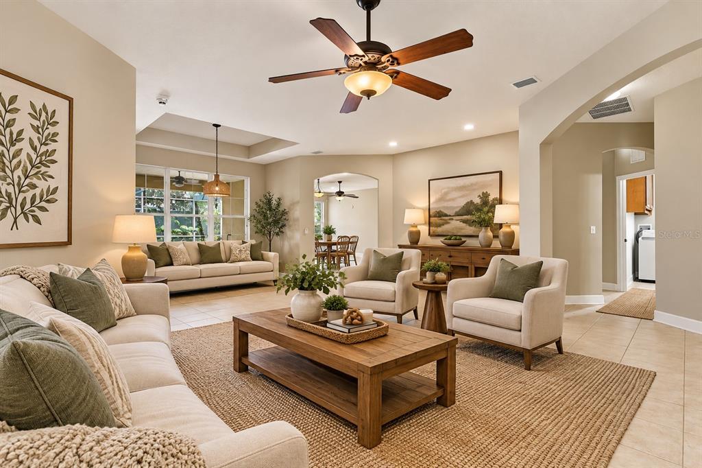 LIVING ROOM - virtually  staged