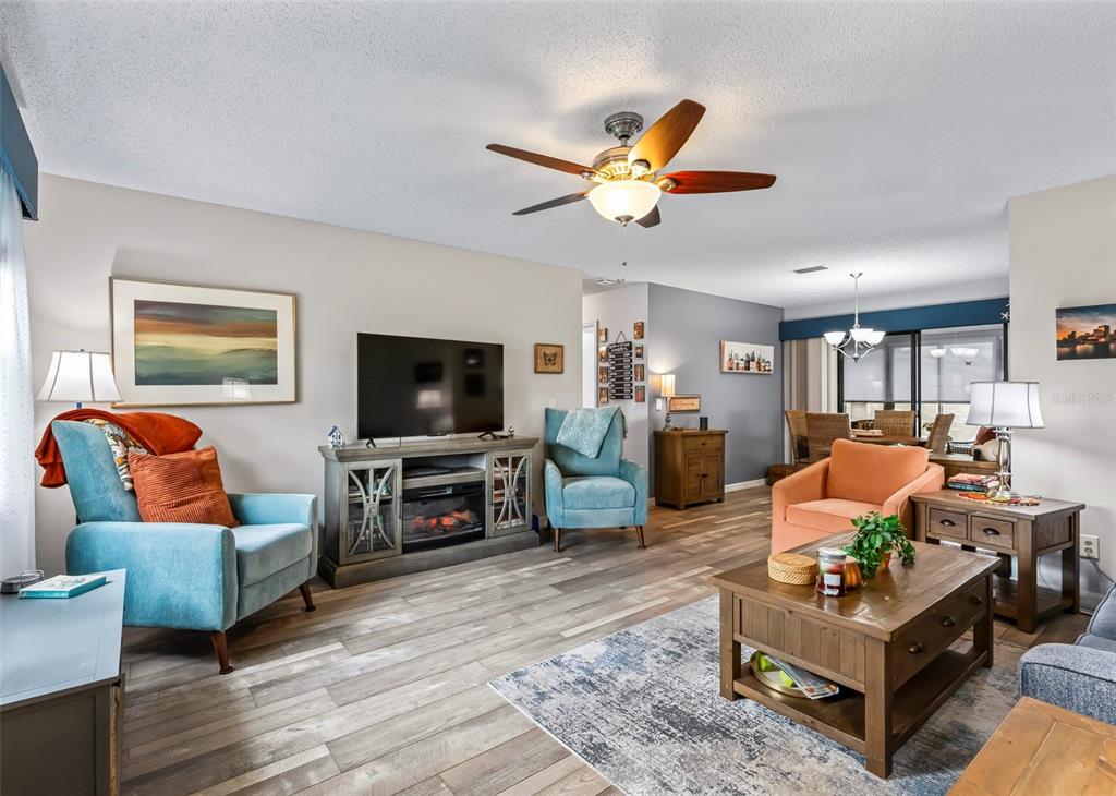 spacious living room