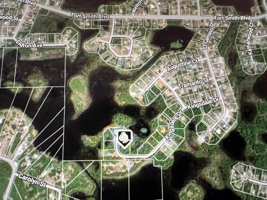 Aerial View of 2690 Kingsdale Drive, Deltona, FL