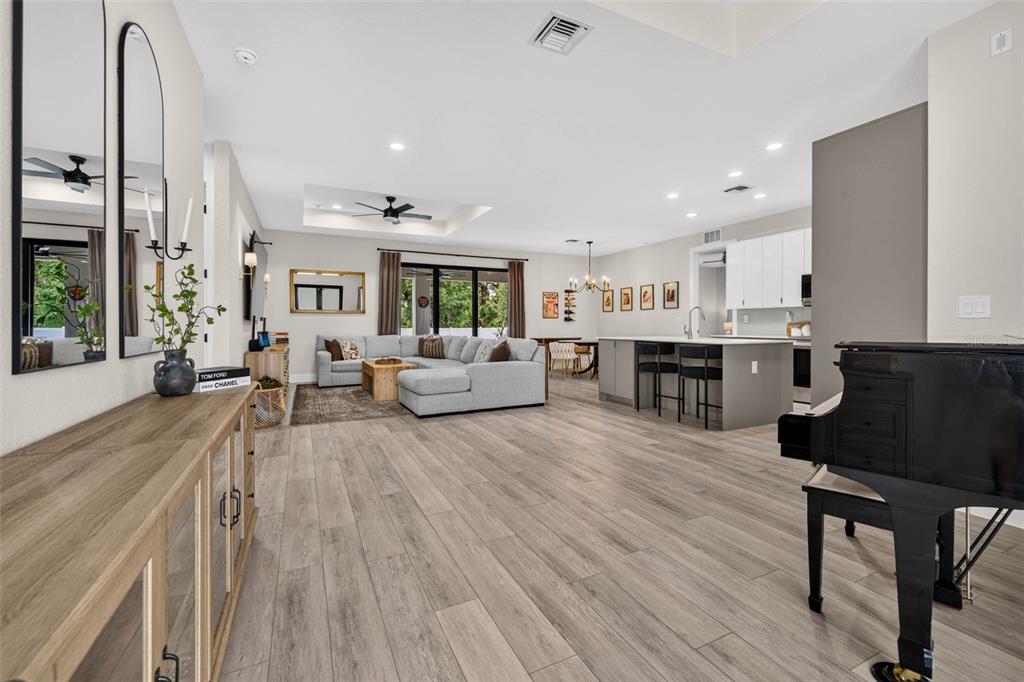 Entrance with a Large Open Floor Plan