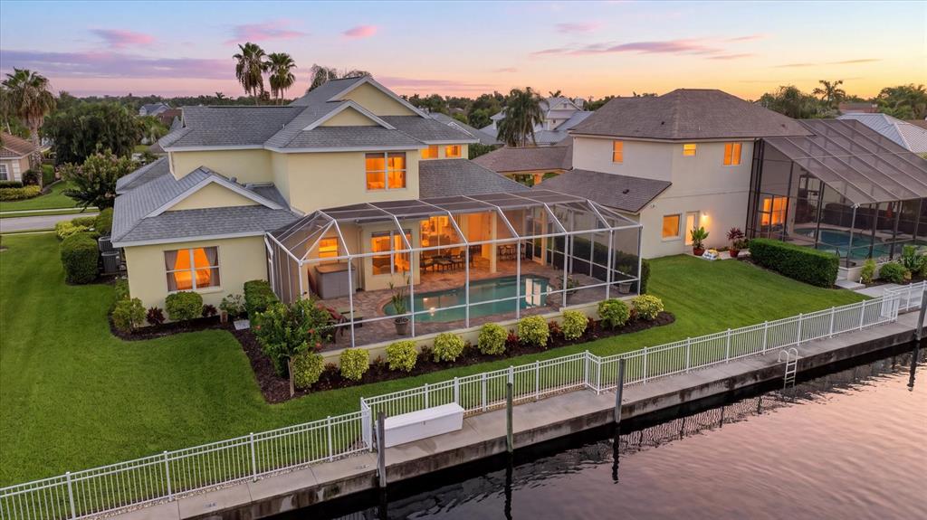 Rear Aerial Dock & Pool