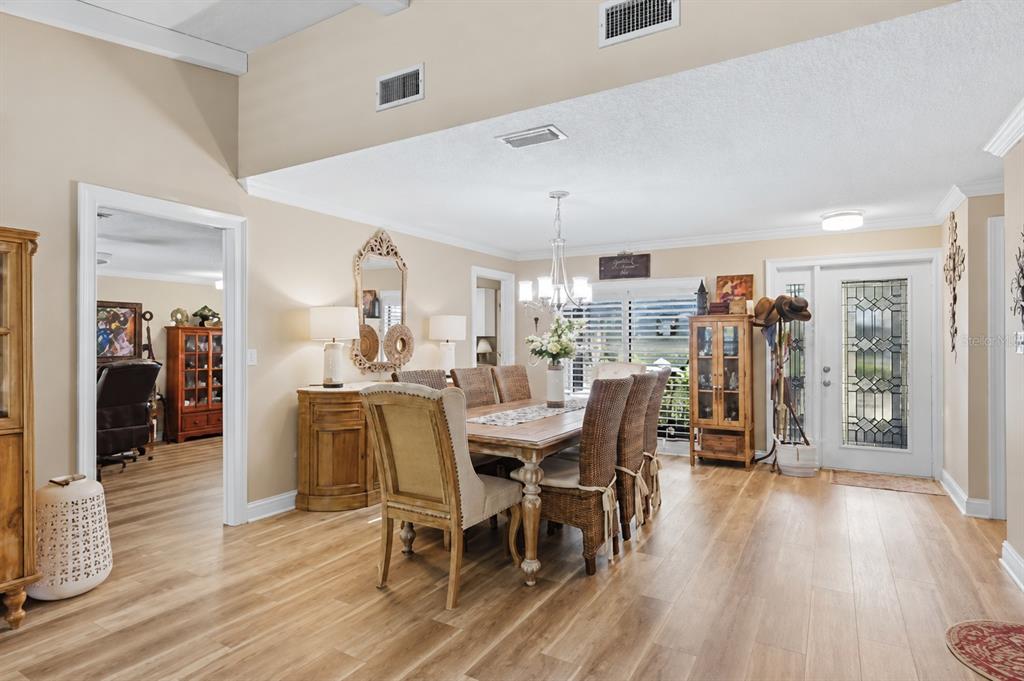 Dining room /Living room with Luxury vinyl floors