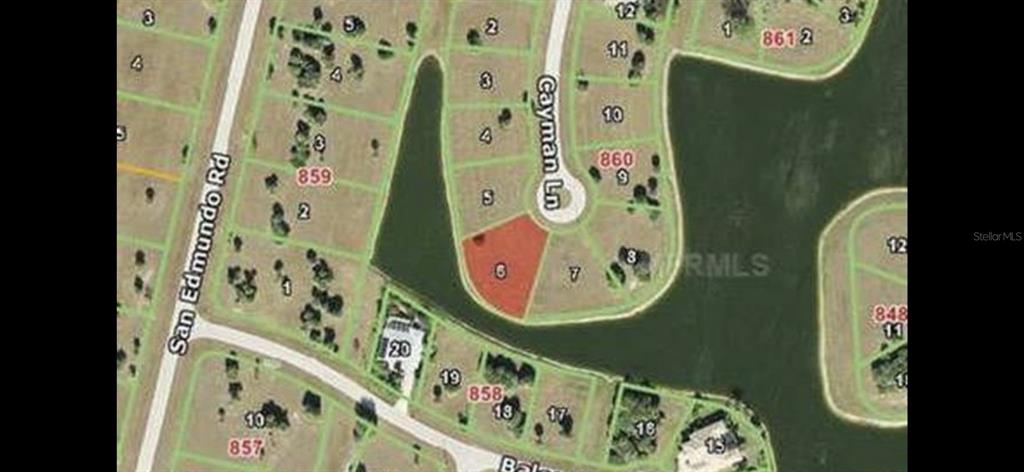 Lot overview of 16309 Cayman Ln location