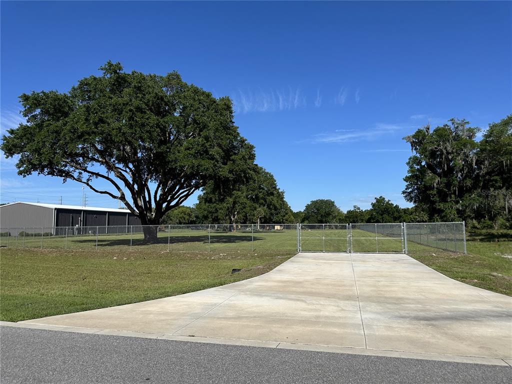 Large Concrete Apron W/ Double gate