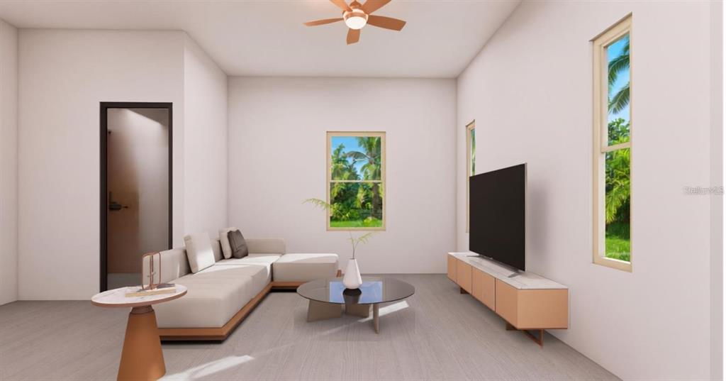 Entry and Living Room