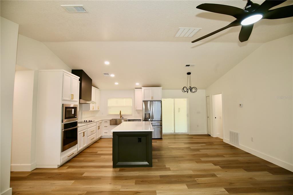 Kitchen view from Living Room