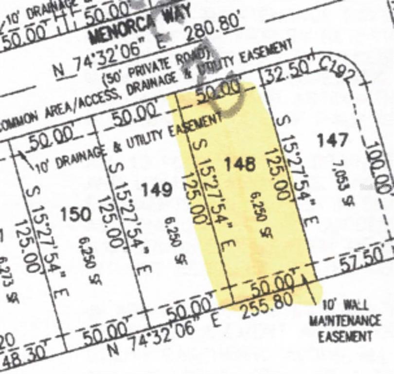 Tax Map of Subject Lot