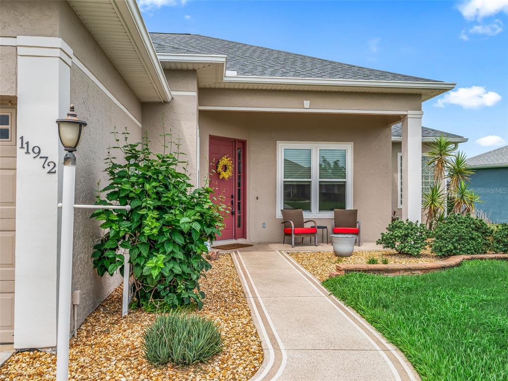 Covered front porch