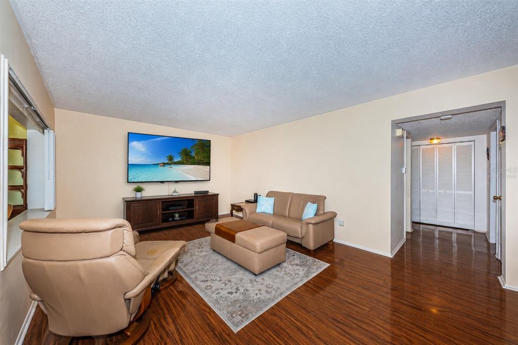 Living room - virtually staged TV