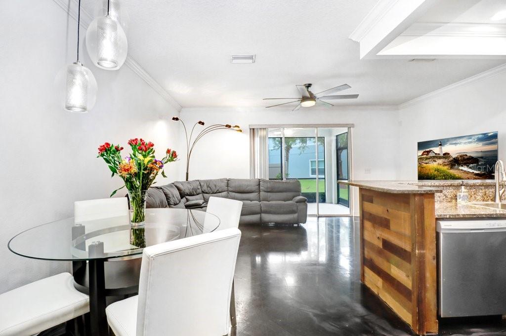 Dining Area Open to Kitchen & Living Room