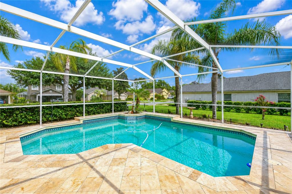 Sparkling private pool creates the perfect setting for cooling off and enjoying Florida's year-round lifestyle.