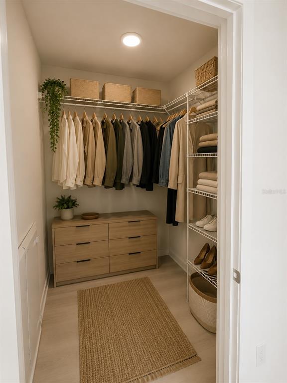 Master Walk In Closet Virtual Staging