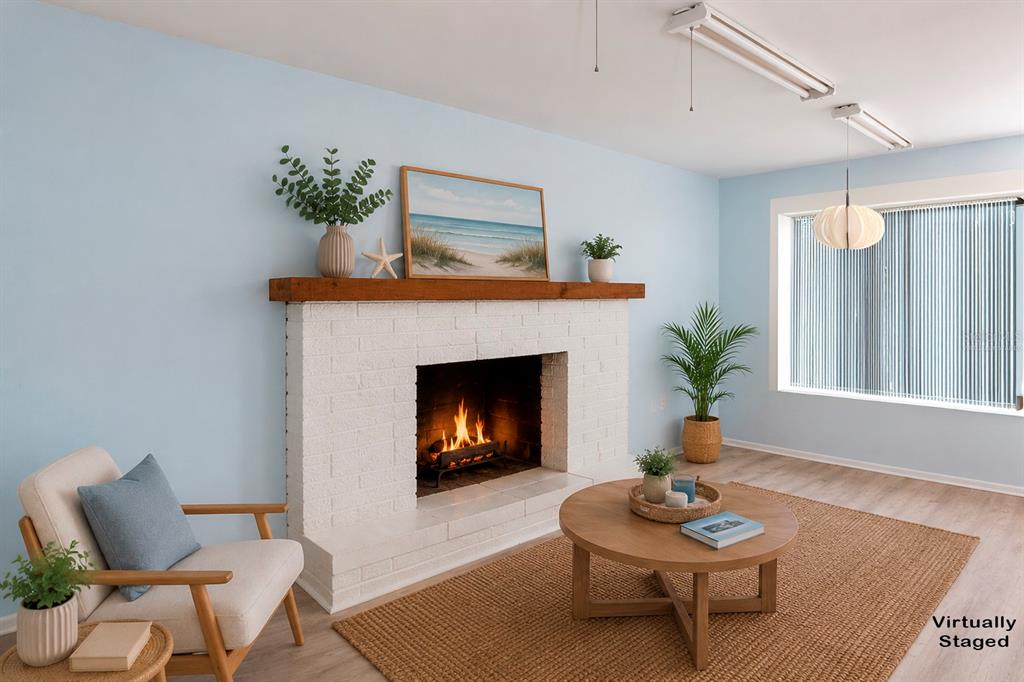 Family Room, Virtually Staged