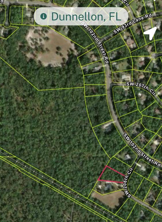 Overhead Showing 43 Acres on Backside