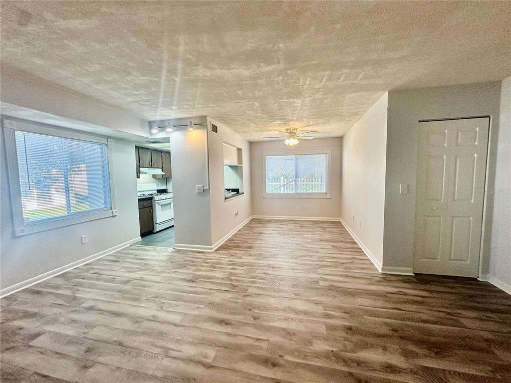 Living Room open to kitchen and dining room
