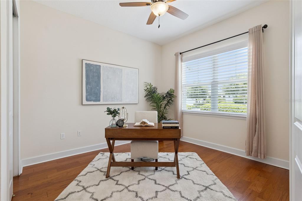 Bedroom #3/Den off of Foyer w/ double door entry