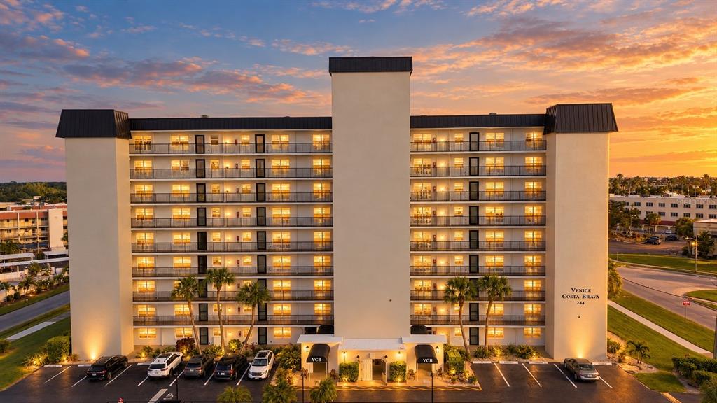 Twilight Exterior of 244 Saint Augustine - Newly Refreshed Exterior!