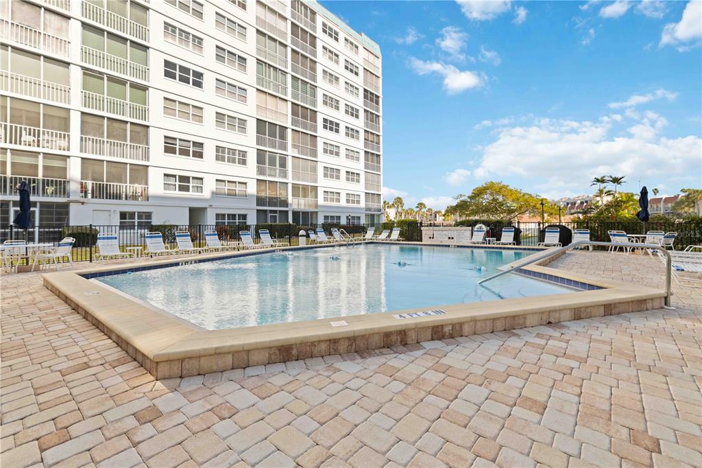 Beautiful pool, immediately out the back door.