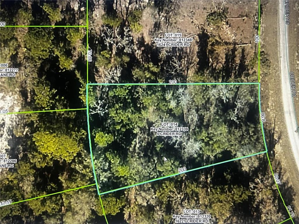 Property for sale at 0 CRIDER ROAD, WEEKI WACHEE, FL, 34614