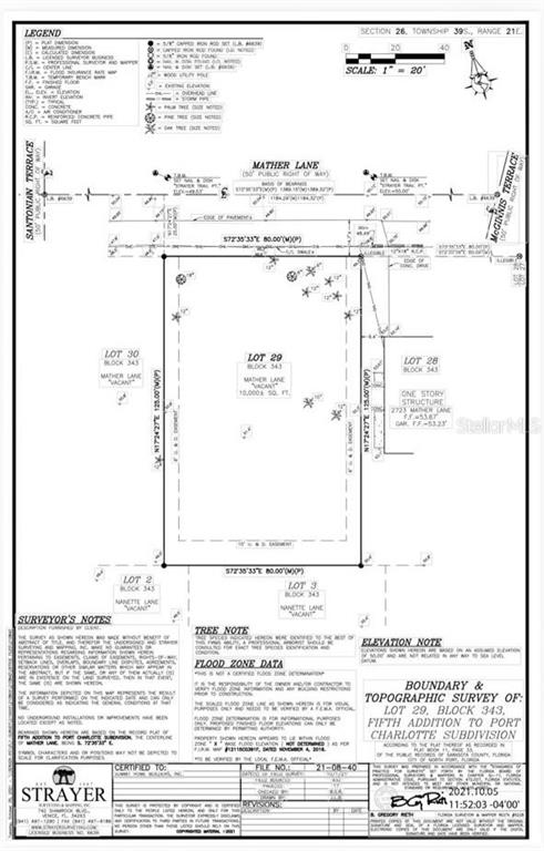 Property for sale at Lot 29 MATHER LANE, NORTH PORT, FL, 34286