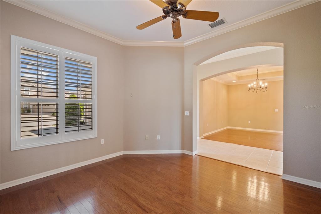 Like this living room or possible second office just off the foyer.