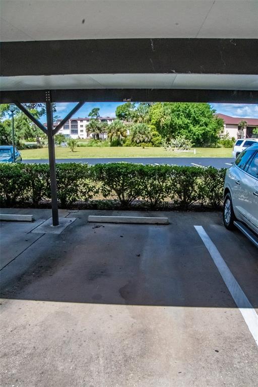 Covered parking spot