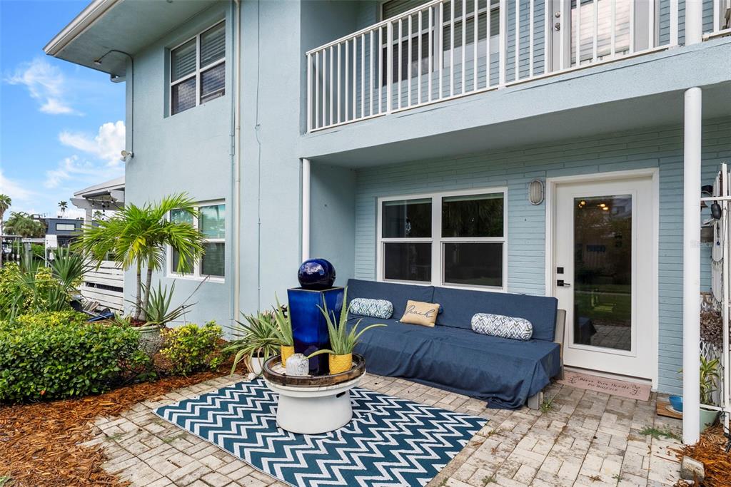 side entry door/patio