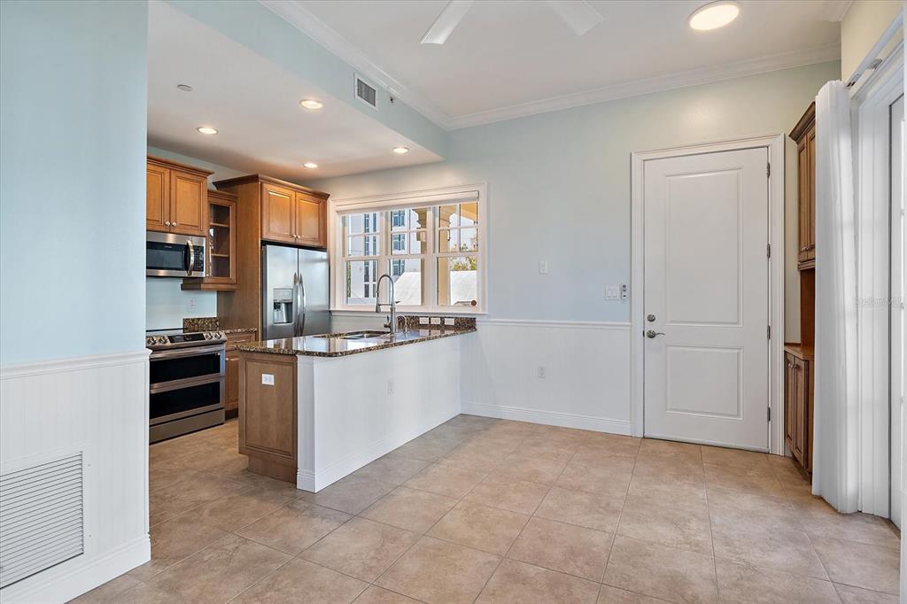 Open living area with seamless flow to kitchen