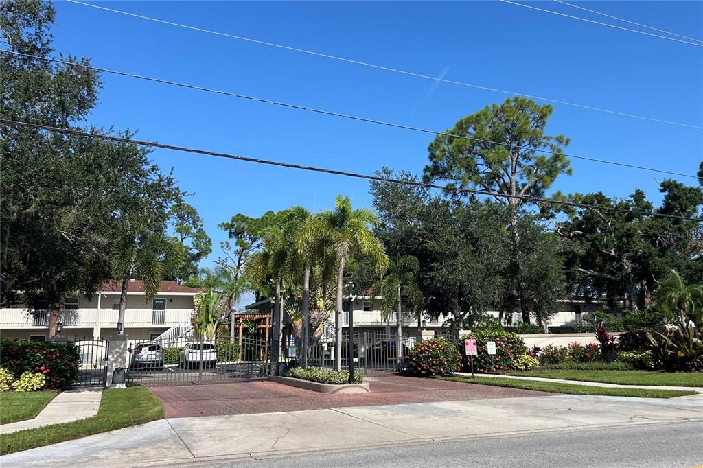 Gated entrance to Park View