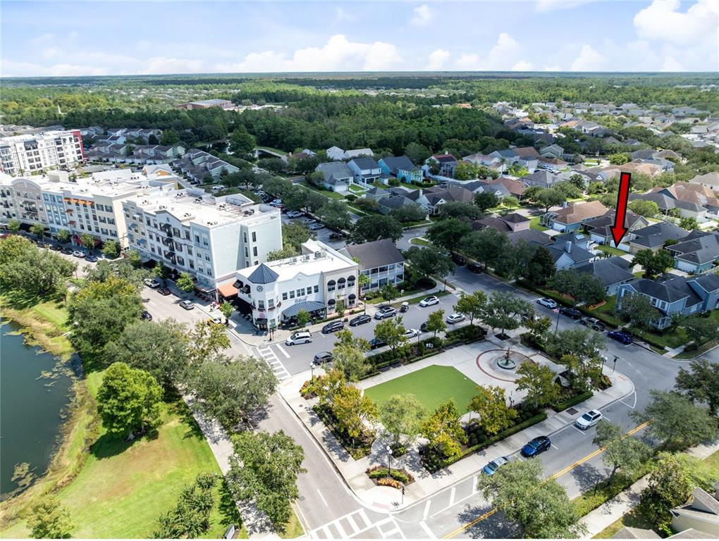 Home overlooks Founder's Square