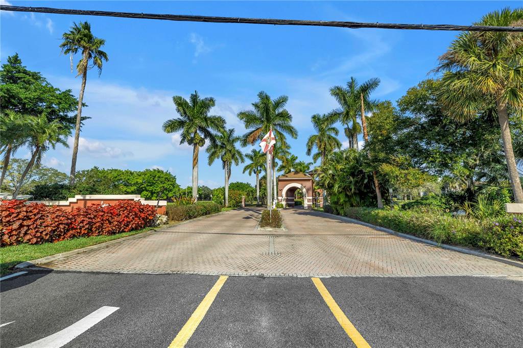 entrance to the community