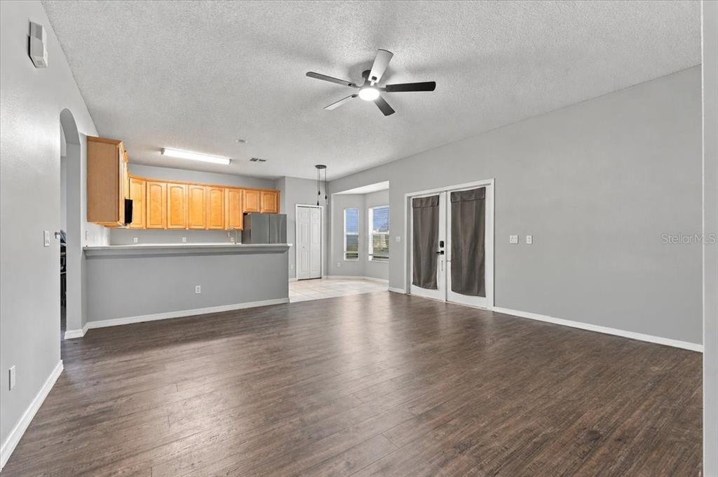 Family Room into Kitchen
